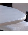 Table Maia sur mesure 105 cm de diamètre / béton ciré beige